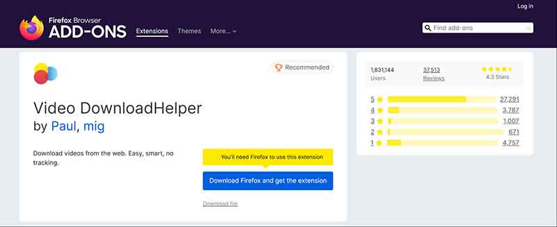 Video Downloadhelper