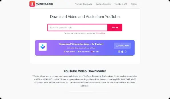 Y2mate Video Downloader