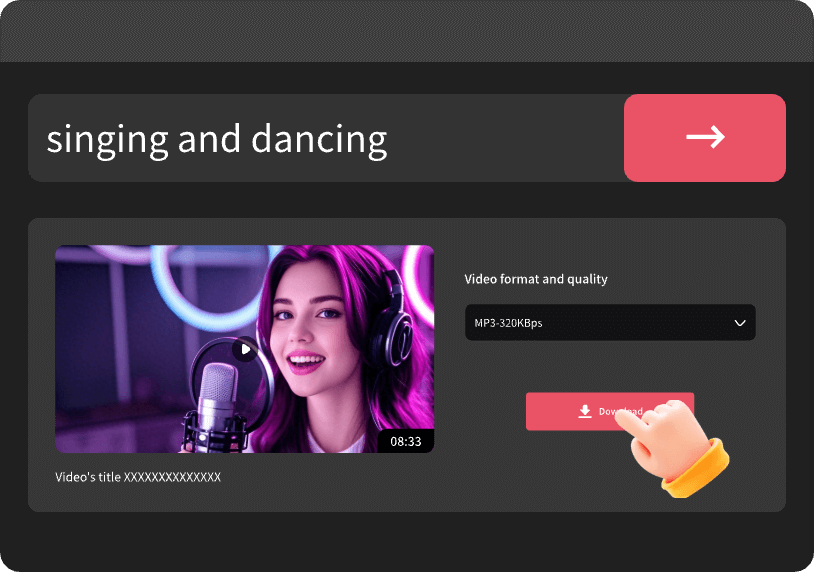 Download the video by keywords